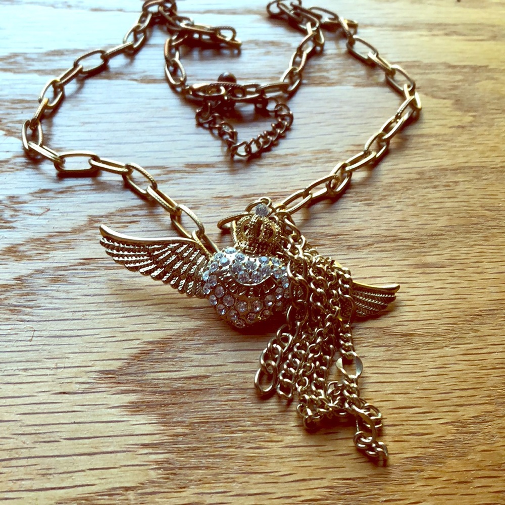 Angel Wing Bling Necklace